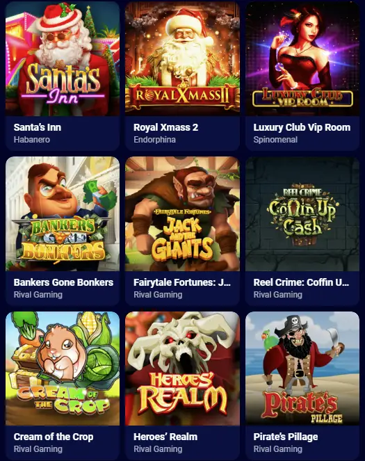 Juegos para todos los gustos en Spinay Casino